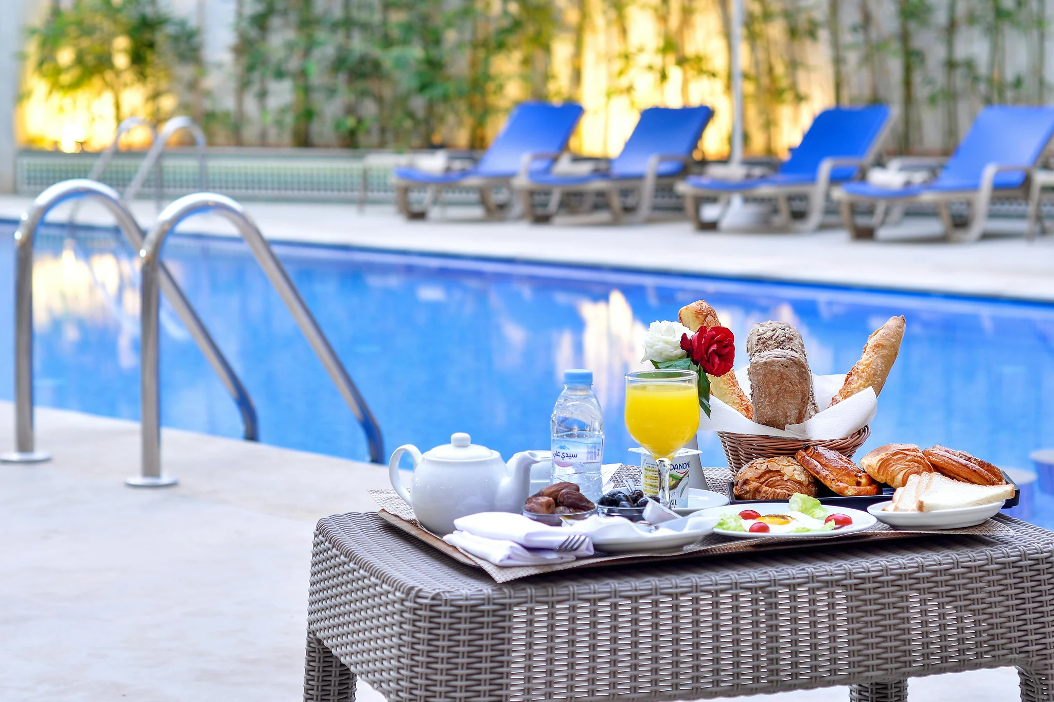 Luxury hotel exterior