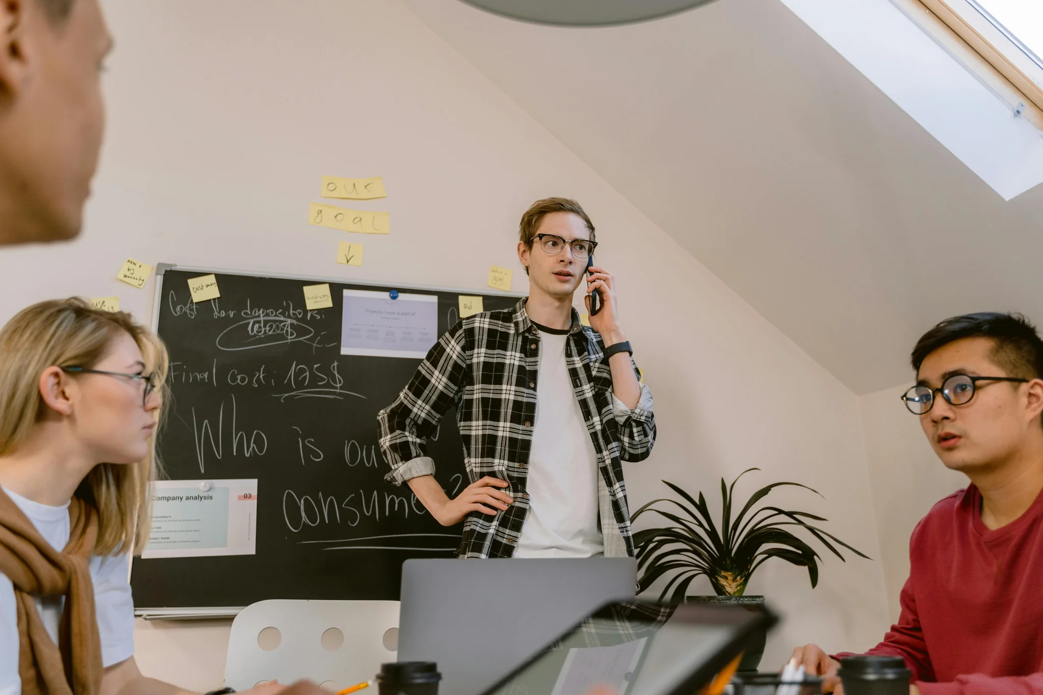 Professional working on strategy