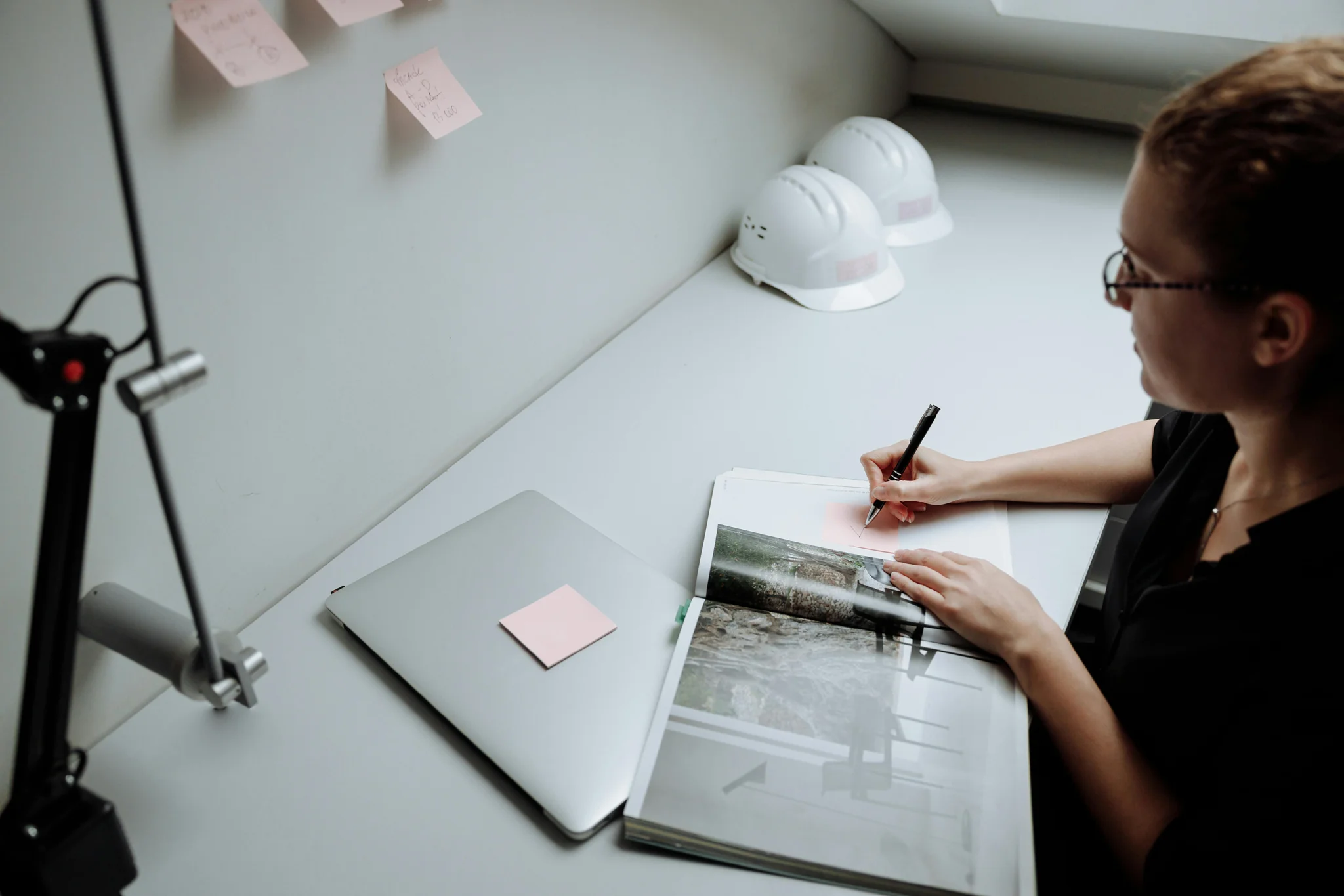 Content strategy planning on laptop